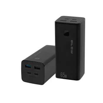 Prenosná powerbanka BLOW PB20G 20000mAh PD 65W, USB-C vstup/výstup, 2x USB-A výstupy, čierna