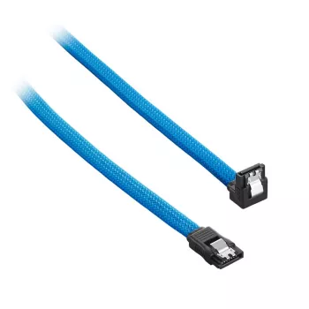 CableMod ModMesh - SATA kábel - Serial ATA 150/300/600 - SATA (W) pravouhlý na SATA (W) - 60cm - svetlomodrá (CM-CAB-RSAT-N60KLB-R)