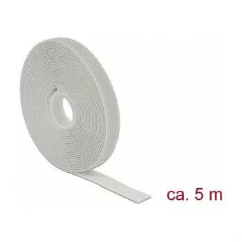 Suchý zips DELOCK 18276, sivý, 13 mm x 5 m, 1 kus