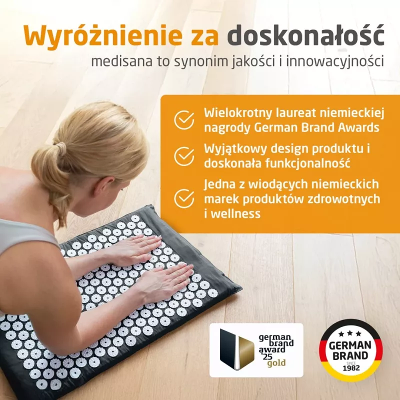 Medisana MM 100 akupresúrna podložka s vyhrievacou funkciou
