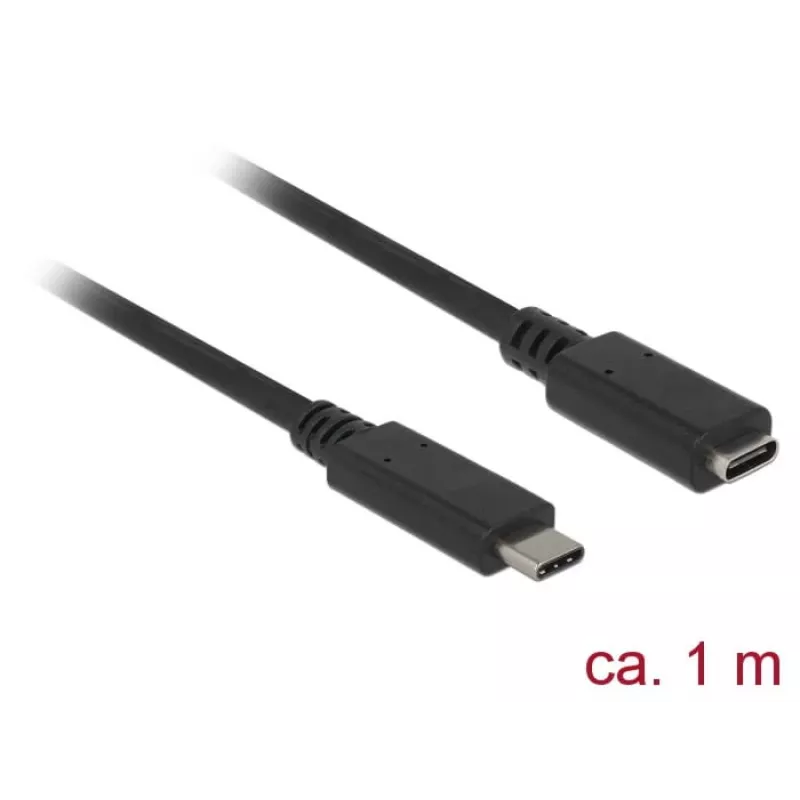USB kábel DeLOCK 85533 USB 3.2 Gen 1 1 m USB C čierny