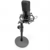 USB kondenzátorový mikrofón, štúdiový čierny