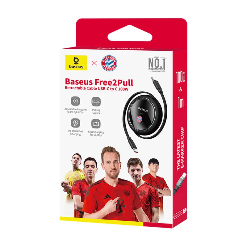 USB-C nabíjací kábel Baseus P10364500113-Z2, 100 W, čierny, USB-C na USB-C