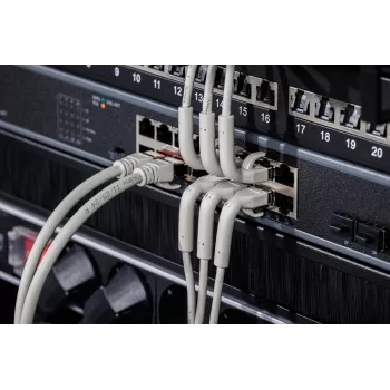 Digitus CAT 6A F-FTP ohybný patch kábel, meď, 3 m, sivý, 10 kusov