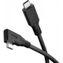 Goobay USB-C kábel 90° USB4 2 m čierny - 100 W 40 Gbit/s Power (79431)