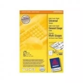 Samolepiace etikety do tlačiarne Avery Zweckform 3661 — biela, 70 x 67,7 mm, 1200 ks (A4, 100 listov)