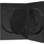 MediaRange 4 DVD box čierny - kapacita: 4 CD, 4 DVD - balenie 50 ks - čierny (BOX17)