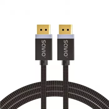 DisplayPort kábel Savio CL-165 1 m čierny