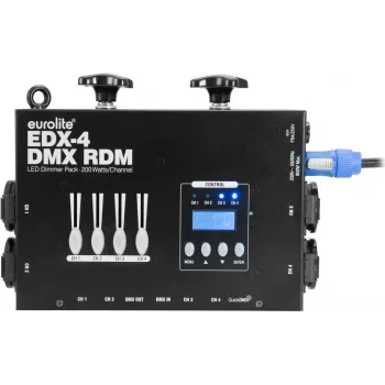 EUROLITE EDX-4 DMX RDM LED dimmerpack 4-kanálový 10 A