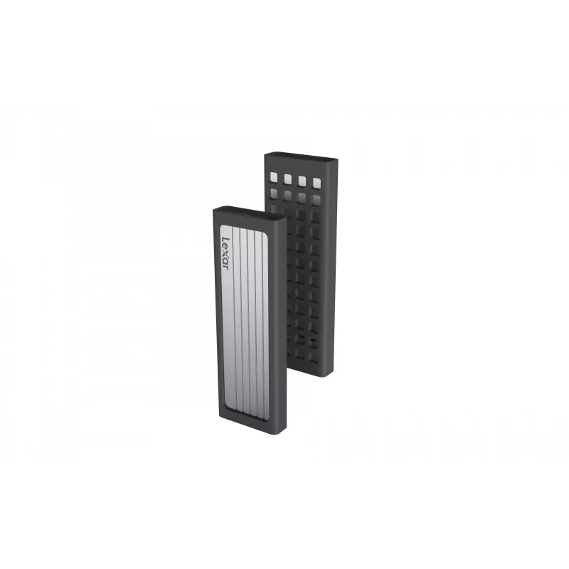 Puzdro na SSD Lexar E6 strieborná M.2, PCIe, USB 3.2 Gen 2 (10 Gbit/s), USB‑C, hliník, jednotlivé M.2 až do 4 TB