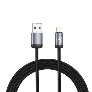 Kábel USB na Lightning Tellur TLL155761, 1 m, 3 A, čierny