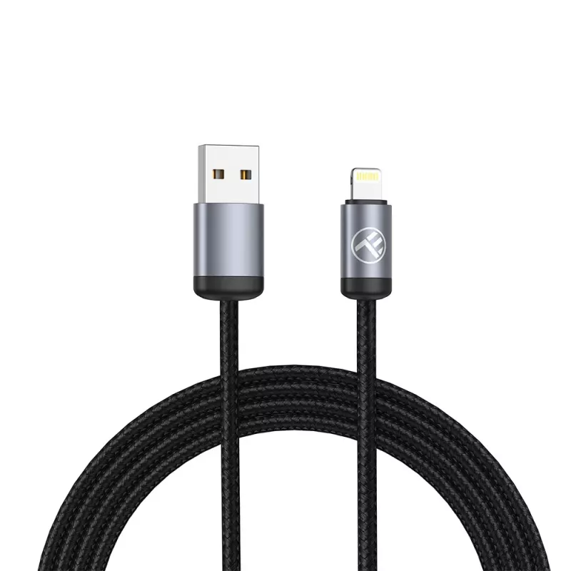 Kábel USB na Lightning Tellur TLL155761, 1 m, 3 A, čierny