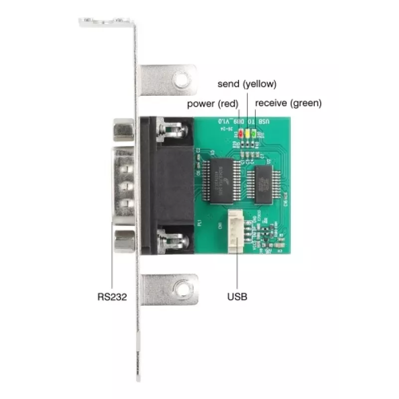 Delock 90892 Prevodník USB na RS-232, FTDI FT231XS, USB 2.0, kolíková lišta na D-Sub 9