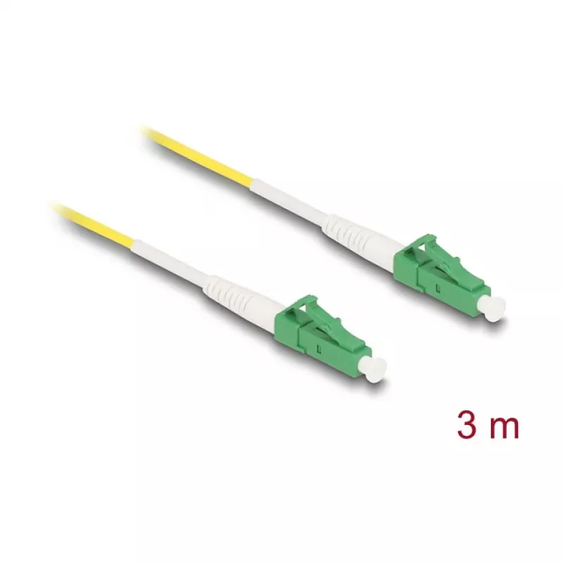 DeLOCK InfiniBand/optický kábel 3 m LC LC/APC žltý 9 µm
