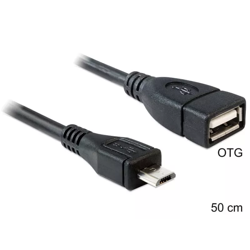 USB kábel DeLOCK 50 cm Micro-USB B USB 2.0 A 83183