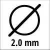 Struna do krovinorezu EINHELL Super Cut Line 2,0 mm, model 3436653, priemer 2,0 mm