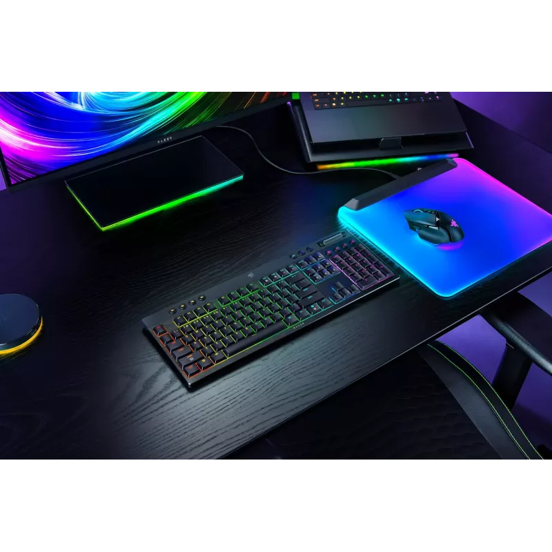 Razer BlackWidow V4 Low-Profile HyperSpeed (RZ03-05270800-R3M1) klávesnica, oranžové spínače, rozloženie US