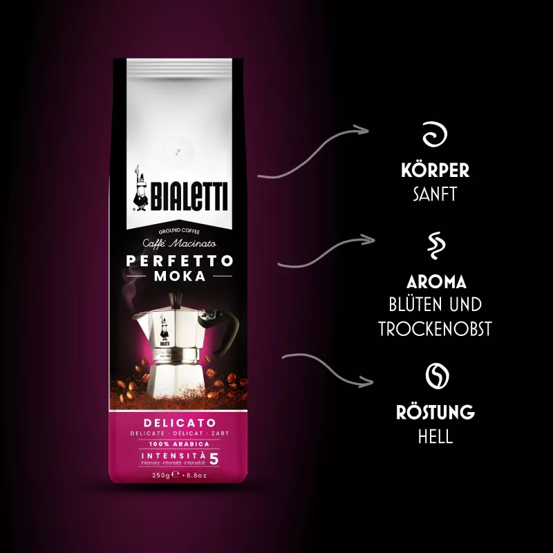 Mletá káva Bialetti Perfetto Moka Delicato 250 g