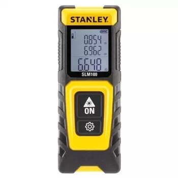 Diaľkomer STANLEY SLM100 — laserový dosah 30 m, kompaktný ručný merací prístroj