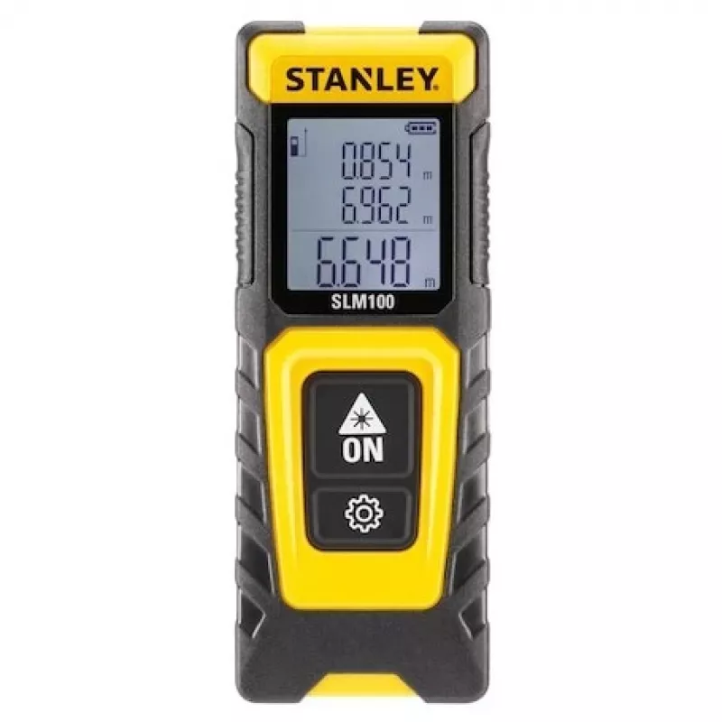 Diaľkomer STANLEY SLM100 — laserový dosah 30 m, kompaktný ručný merací prístroj
