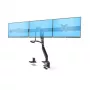StarTech.com Crossbar trojitý držiak monitorov na stôl pre až tri 27-palcové obrazovky, VESA 75x75/100x100, nastavenie ramien bez nástrojov, stolová svorka/priechodka, pružinové rameno