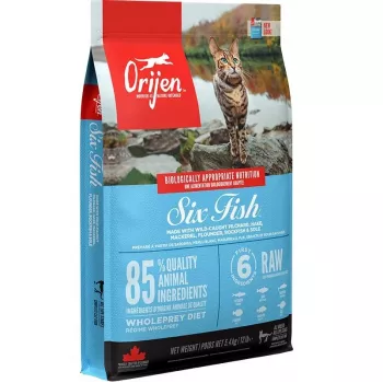 ORIJEN Six Fish Cat - suché krmivo pre mačky - 5,4kg