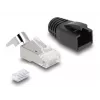 DeLOCK 66903 káblový spoj RJ-45 čierny kovový konektor samec 25 ks