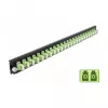 DeLOCK 19 palcov predný panel zváracieho boxu 43362 24 port LC Duplex limegreen
