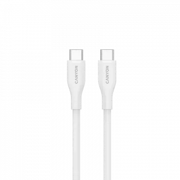 CANYON kábel CC60SC10 C-C 60W 1m silikónový biely
