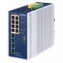 Managed switch PLANET IP30 8-portový L2/L4 Gigabit Ethernet hliník modrá
