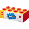 Zásuvka na stôl LEGO 8, značka LEGO, červená