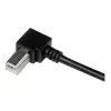 StarTech.com 3m USB 2.0 A na pravouhlý B kábel – M/M, 3 m, USB A, USB B, USB 2.0, čierna