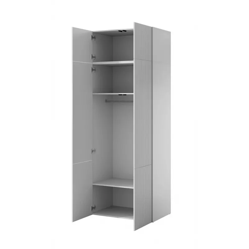 Šatníková skriňa cama meble PAFOS 2D BASE 90×55,5×45 cm biela matná, 2 dvere