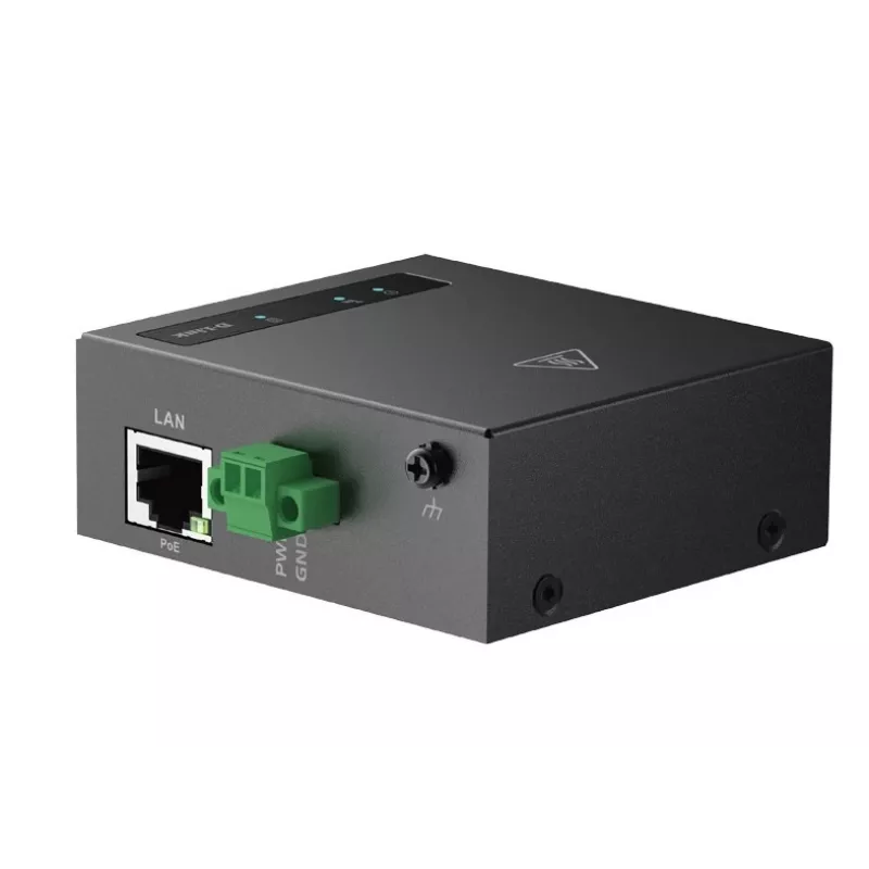 D-Link DWM-311-TP 4G LTE M2M VPN PoE+ modemový router, Nano SIM, 150 Mbit/s, 2 odnímateľné vonkajšie antény, -30 až 70 °C, čierny