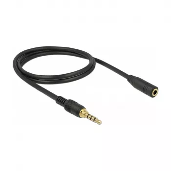 Audio kábel DeLOCK 85629 1 m 3,5 mm čierna