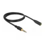 Audio kábel DeLOCK 85629 1 m 3,5 mm čierny