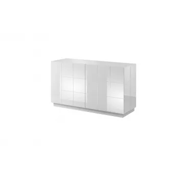 Cama komoda 2D REJA biela lesklá/biela lesklá