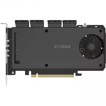Mobilný rámový adaptérový modul icy dock MB204MP-1B — 4 × M.2 NVMe SSD hot-swap mobilný rám