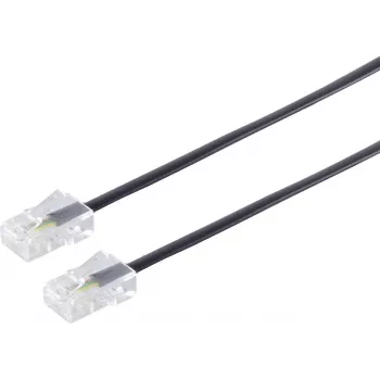 S/CONN 3m RJ45 čierna transparentná ShiverPeaks