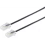 S/CONN 3m RJ45 čierna transparentná ShiverPeaks