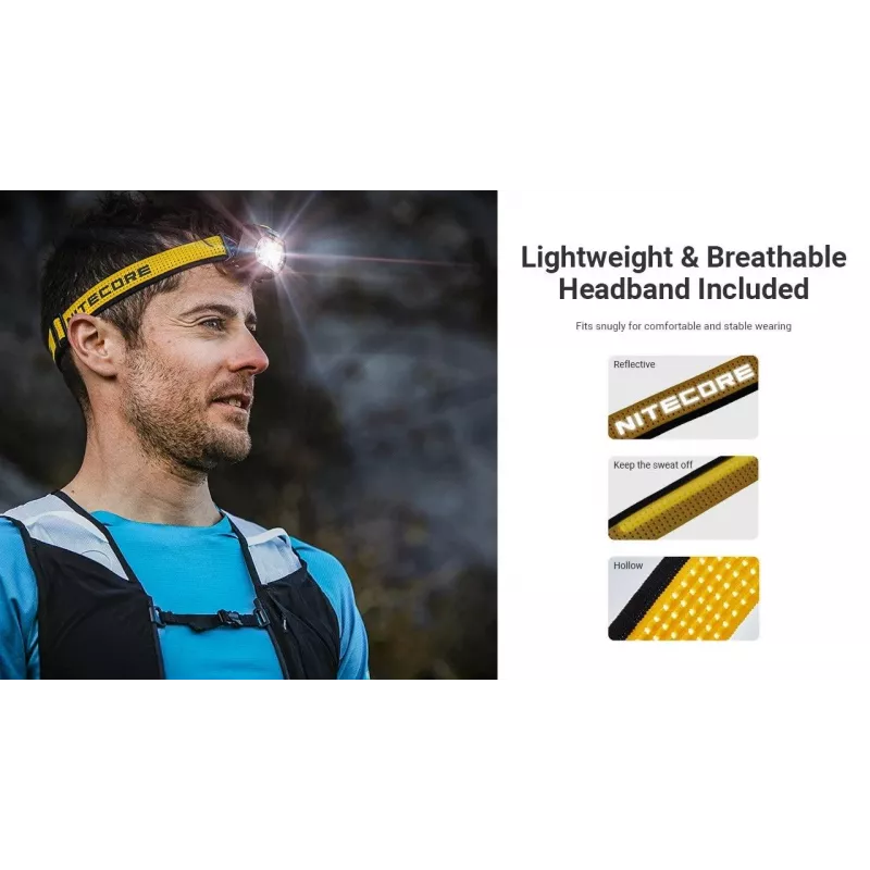 Nitecore UT27 MCT čierna, žltá čelová lampa LED