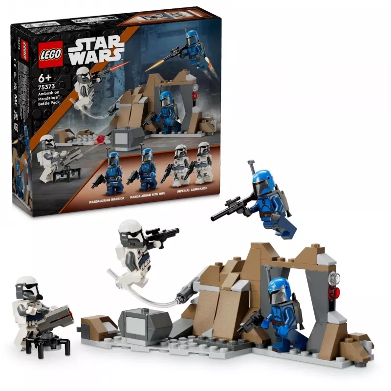 Stavebnica LEGO Star Wars Ambush on Mandalore Battle Pack 75373 — 4 minifigúrky, 109 dielov, vek 6+