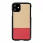 Puzdro na smartphone man and wood pre iPhone 11 — čierna, asymetrický dizajn