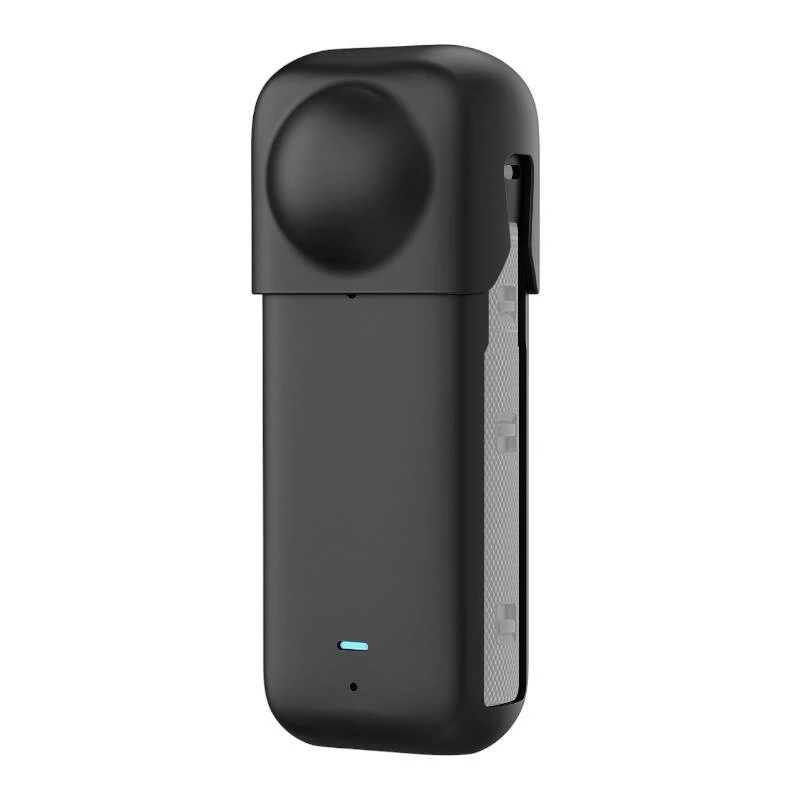 Silikónové ochranné puzdro Puluz pre Insta360 X4 — čierne, robustný dizajn