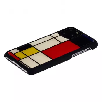 Puzdro na smartphone iKins pre iPhone 11 Pro Mondrian čierna — ochranné puzdro, tvrdý kryt, presné výrezy