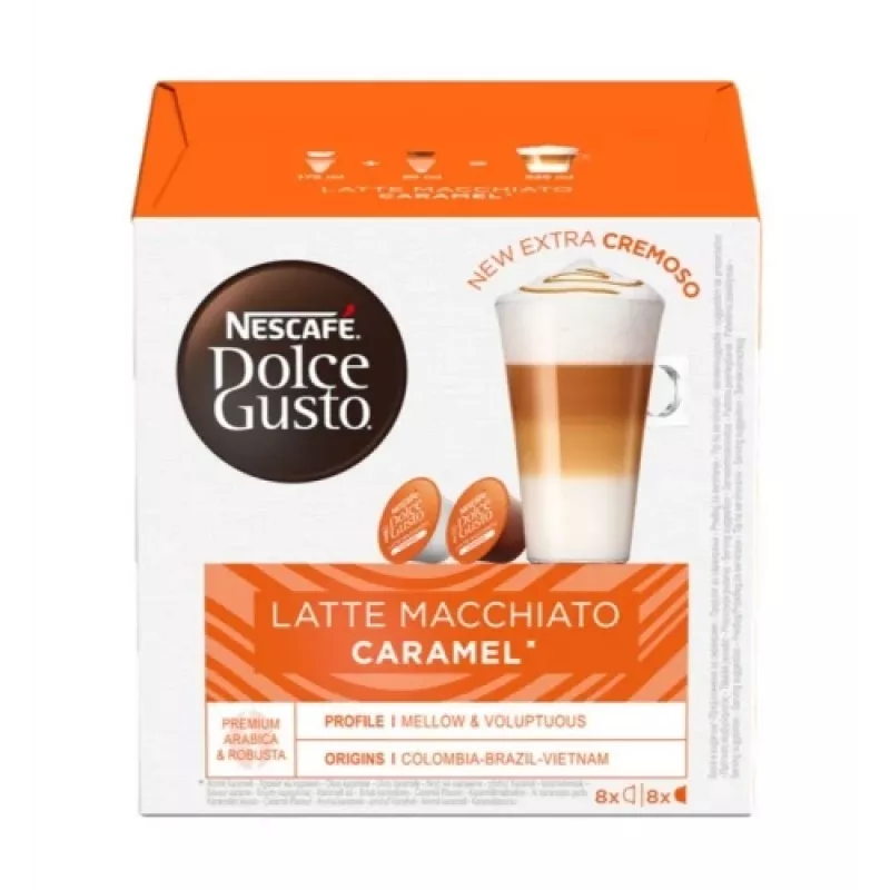 Nescafe Dolce Gusto Caramel Latte Macchiato káva, 16 kapsúl