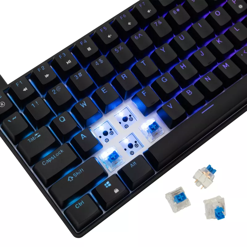 Mechanická klávesnica White Shark GK-005121 s RGB podsvietením a Blue-Switches