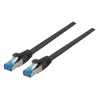 Sieťový kábel EFB Elektronik K5525FSW.3 RJ-45 Cat6a 3 m čierny