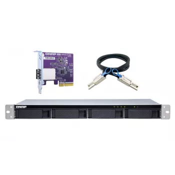 QNAP TL-R400S - diskové pole - 4 pozície (SATA-600) - SATA 6Gb/s (externé) - rack - na zabudovanie - 1U