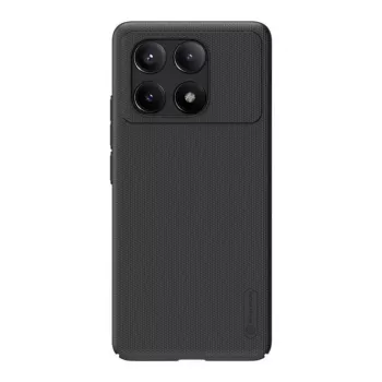 Ochranné puzdro na telefón Nillkin Super Frosted Shield Pro pre Xiaomi Redmi K70E / Poco X6 Pro 5G — čierne, tvrdé matné protišmykové